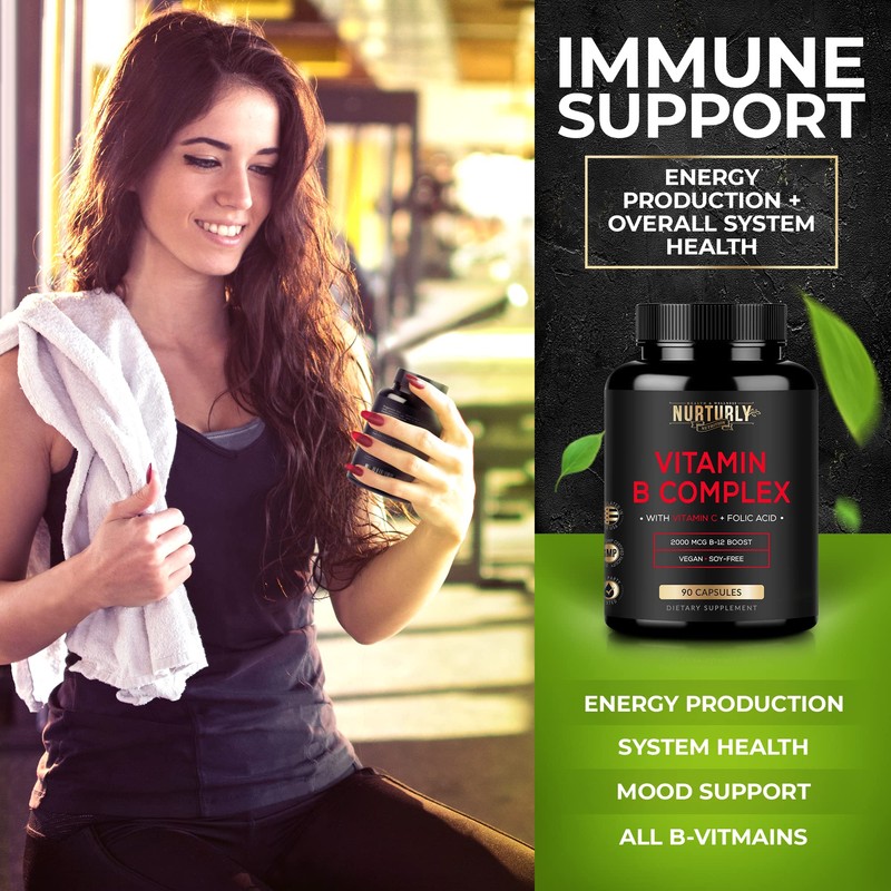 Vitamin B Complex with Vitamin C - Contains All Essential