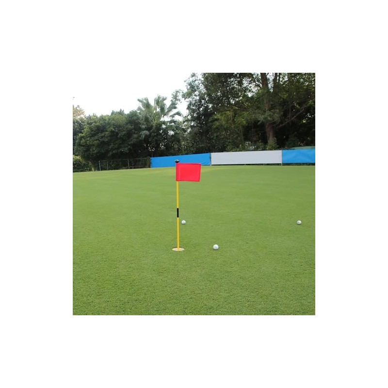 3 Pieces Golf Flag with Tube Inserted Putting Green Golf
