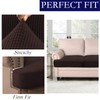 GAMUKAI 2PC Stretch T Cushion Sofa Slipcovers Individually Sofa Cushion