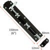 Tower Bolt Heavy Duty Straight Black Lock Slide Gate Door