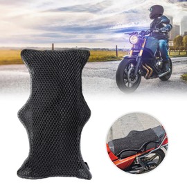 Motorcycle Double Layer Cushion Sunscreen and Waterproof Motorbike Seat Mat Anti Slip Motorcycle Mesh Protective Seat Cover