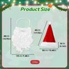 Lyivisk Santa Beard and Christmas Hat Set Fluffy Beard with
