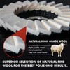 Zalizr 2 PCS Wool Felt Flap Polishing Discs, 115 MM/4.5"
