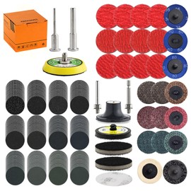 274Pack 2inch Sanding Discs Pad Variety Kit for Die Grinder Accessories Drill Sanding Attachment with 1/8"&1/4" Shank Pad Holder, Sanding Pads Includes 36-5000# for Metal, Wood, Automotive Polishing
