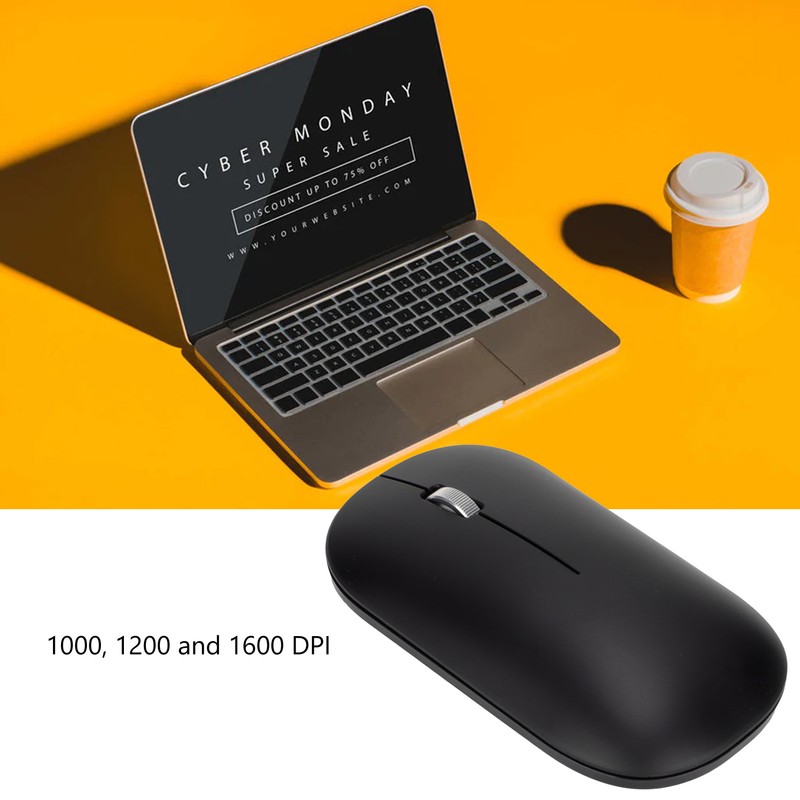 Wireless Mouse BT5.0 2.4G Wireless Adjustable DPI High Sensitivity Ergonomic