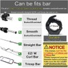 Tioamy Barbell Clamps Dumbbell Spinlock Collars Clips for Standard Weight