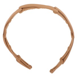 BIUDECO Folding Shower Headband for Women Portable Toothed Hair Hoop Breathable Face Washing Accessory for Travel Skincare Lightweight Secure Grip Design