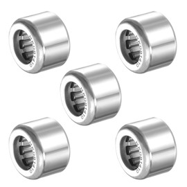 METALLIXITY H K081410 ニードルローラーベアリング 8mm 内径 x 14mm 外径 x 10mm 高 5パック クロム鋼 オープンエンド スラストベアリング 産業機械および設備用