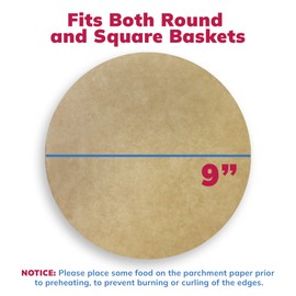 Reli. Parchment Paper Rounds, 9 Inch (400 Count), Brown | Parchment Paper for Baking & Air Fryer | Non-Stick, 9" Baking Liner Sheets | Food Grade Cooking/Baking Paper for Cakes, Steaming