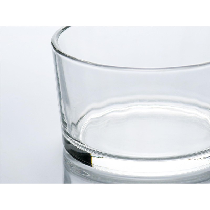 HillSpring Glass Small Bowls, 7.5oz, Set of 6, Clear Mini