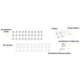 Vmaisi Magnetic Cabinet Locks for Babies (Standard, Count, 30.00)