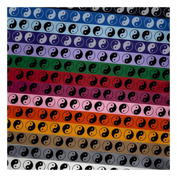 Yin and Yang Symbol Satin Ribbon for Bows Gift Wrapping