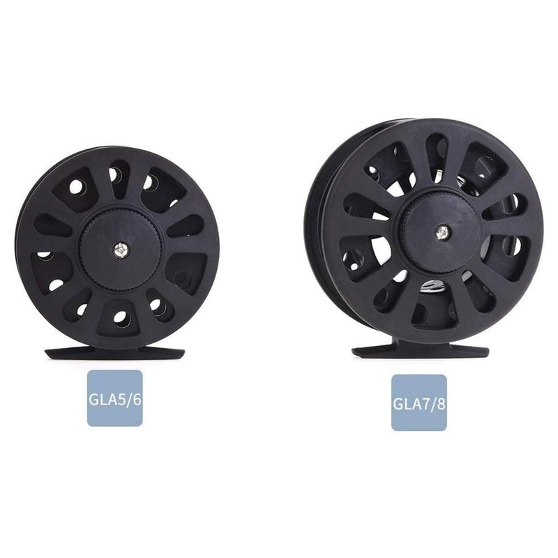 AIMALL ABS Plastic Fly Fishing Reel, Versatile 5/6 & 7/8