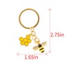 WAHKSR 1 Small Bee Key Ring Animal Key Chain Decoration
