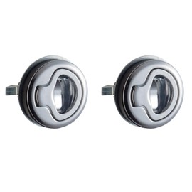 Pull Lock Stainless Steel Flush Pull Latch Flush Hatch Locker Pull Latch Pull Lift Hatch Lock Furniture Locker for Camping Boat Caravan Flush Hatch Locker Cabinet Pull Lift Hatch Lock Pack of 2