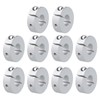 sourcing map 10pcs Single Split Clamp-On Shaft Collar 12mm Bore