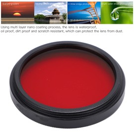 Full Color Lens Filter Set, 37mm SLR Camera Color Filters Kit,Orange Red Yellow Green Blue Filters with lens filter case,Suitable For 37mm Lens Interface(red)