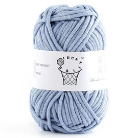 100g Yarn for Crocheting,Soft Yarn,Crochet Yarn,Nylon Cotton Acrylic Blend Yarn,Knitting Yarn for Dolls,Basket,Bags,Hats,Blankets(Cool Grey)