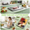 ANYZONE Stainless Steel Cutting Board for Kitchen, 17" x 11"