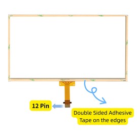 Kixfwpy 6.1" 12 Pin Touch Screen Digitizer Replacement for 2014-2016 Toyota Camry Corolla Prius RAV4 Infotainment Screen Replace LA061WQ1 (TD)(04)