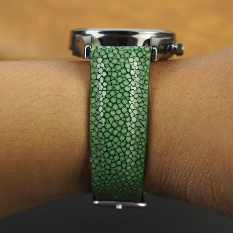 [vinacreations] Stingray Leather Watch Strap Thin Garucha Leather Replacement Watch