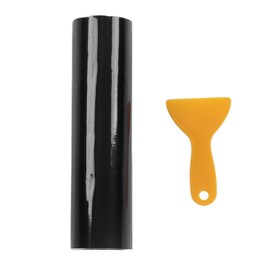 Car Van Windscreen Sun Strip, Window Tint Film, Gloss Black 140x20cm Universal PVC Windshield Sticker for Automobiles