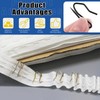Glarks 58Pcs 1 Inch Sliver Metal Curtain Hooks, Rustproof Heavy