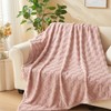 Wajade Fleece Throw Blanket, Fluffy Faux Fur Blanket for Bed