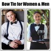 Men's Bow Tie, Solid Color Classic Pre-Tied Bow Tie, Satin