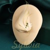 SYLWIA 14K Real Gold Nose Studs, 20g 18g L Shaped