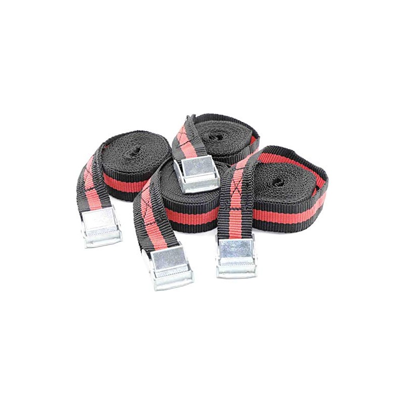 RMB Set of 4 Ratchet Lashing Straps 2.5 m