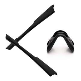 Alphax Black Replacement Nosepieces & Earsocks Rubber Kits for Oakley M2 Frame OO9212 / M2 Frame XL OO9343
