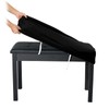SINOSSO Soft Velvet2-Person Piano Bench Cover, (27.5"- 36.5") Lx (12"-