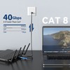 VENTION Cable Ethernet Cat 8 Cat8 de alta velocidad 40