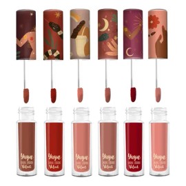 Pack X6 Labiales Velvet Edición Limitada Yuya                                                                                                         