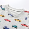Toddler Baby Boys Clothes Car Print Long Sleeve Pullover Sweatshirt