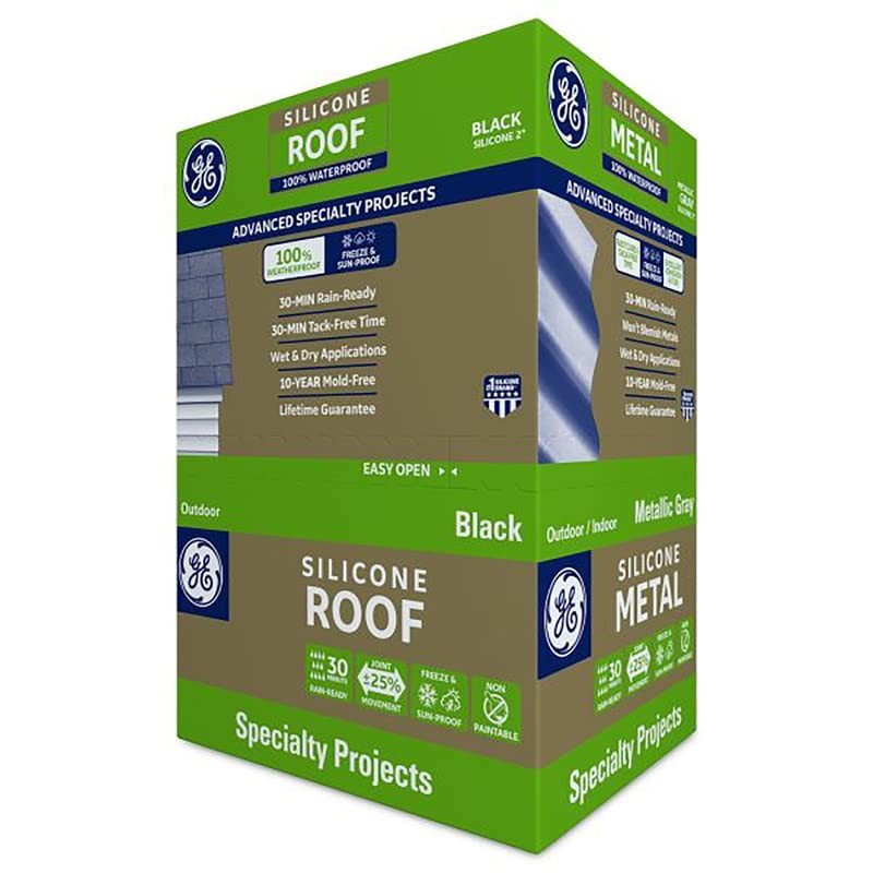 GE 2813670 Advanced Silicone 2 Window & Door Sealant, Black,