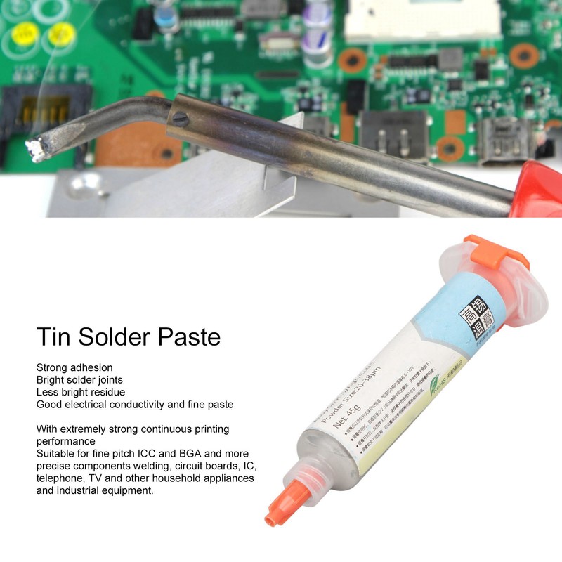 Tin Solder Paste Sn96.5 Ag3 Cu0.5 High Temperature Strong Adhesion