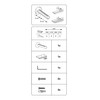 Gardinia Wall Bracket 3-8, Metal, White, 19 x 10 x