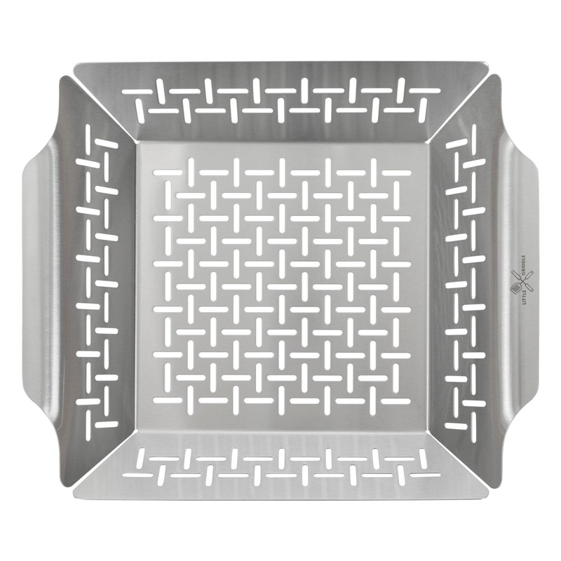 Little Griddle GT-525 Grill Pan and Grill Basket Set, High