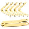 WOONEKY Cedar Chest Lid Stay Hinge 6pcs Small Box Hinges