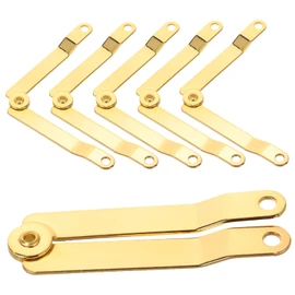 WOONEKY Cedar Chest Lid Stay Hinge 6pcs Small Box Hinges Easy Open Soft Close Feature