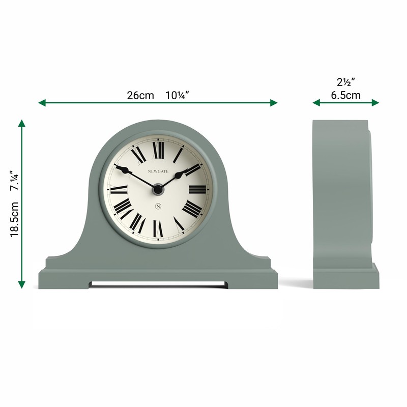 NEWGATE Clocks® Broadway mantel clock | Classic Napoleon’s hat design