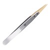 Anti Magnetic Tweezers with Replaceable Pointed Wooden Tips Watch Repair