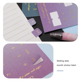 Create idea 10 Sheets Monthly Adhesive Index Tabs Colorful Monthly Separator Tabs School Study Planner Stickers for Office Study Planners Organizations