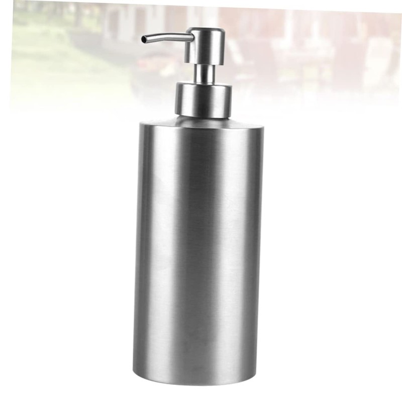 ULTECHNOVO Stainless Steel Soap Dispenser with Rust Pump Cylindrical Hand