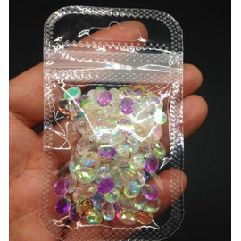 KARMELLING 100PC Flatback Oval Rhinestones Nail Art Rhinestones AB Crystals Glass Stones 3D Nail Jewelry Accessories