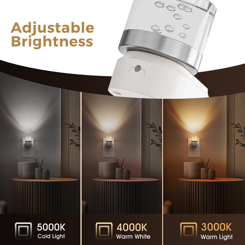 L LOHAS LED Night Lights Plug into Wall, 2 Pack