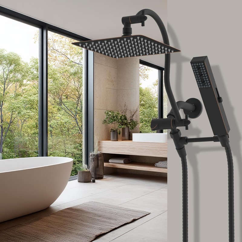 Hibbent All Metal cUPC Certified Shower Head, 10'' High Pressure