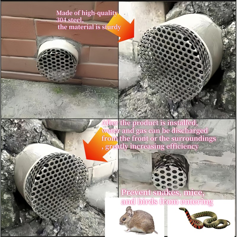 Rain Gutter Downsport Protector 9cm Stainless Steel Filter Gutter Drop